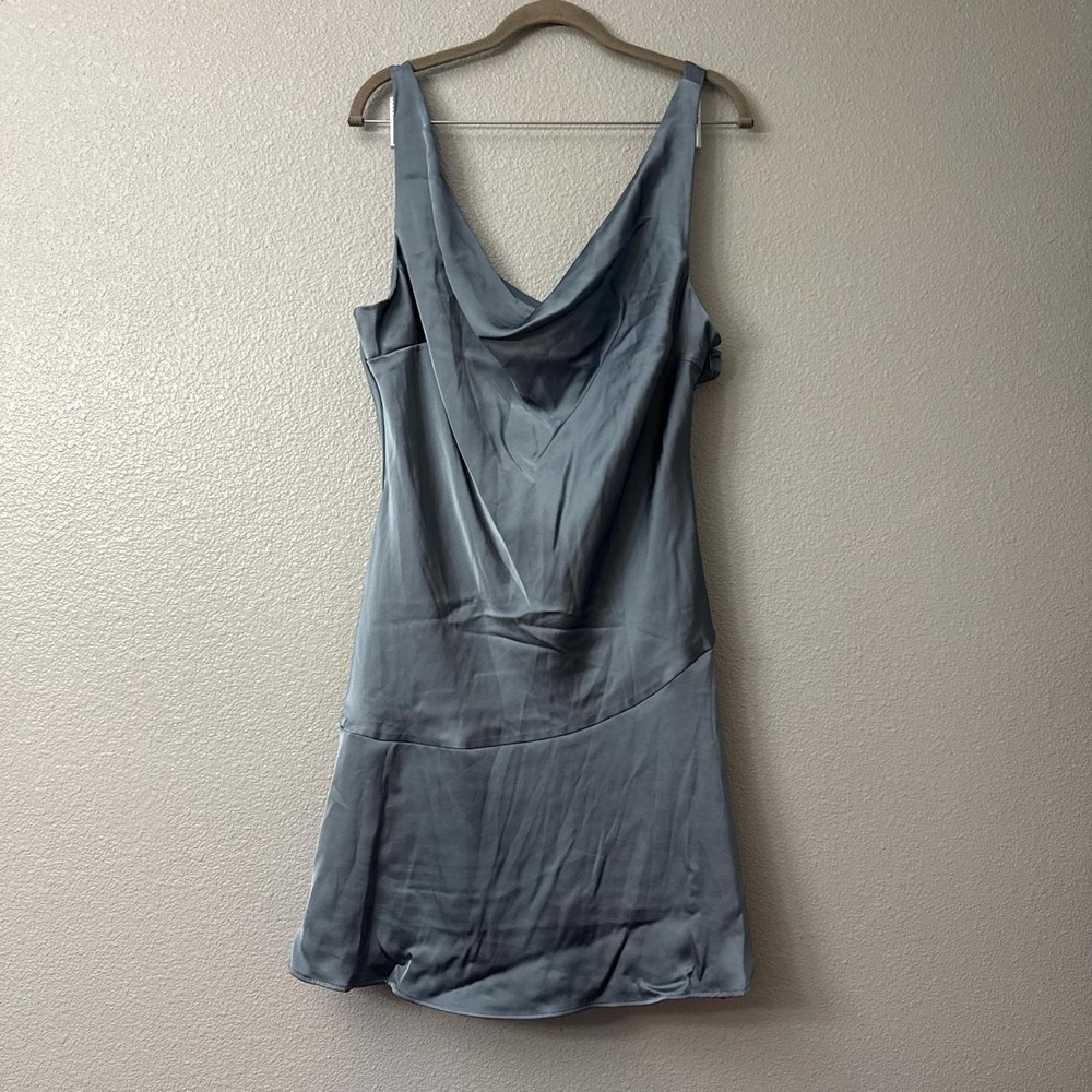 Wild Fable Women's Satin Mini Sheath Dress with Adjustable Straps